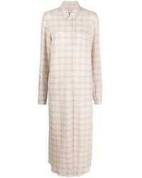 Henrik Vibskov - Curry-Check Print Shirt Dress - Lyst
