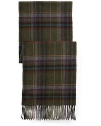 Polo Ralph Lauren - Tartan Fringe Wool Scarf - Lyst
