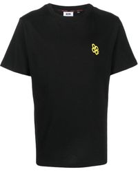 Gcds - T-shirt nera in jersey di cotone - Lyst