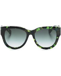 Chloé - Camouflage-print Cat Eye-frame Sunglasses - Lyst