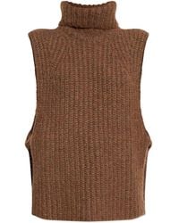 Isabel Marant - Top A Coste Con Collo Alto - Lyst