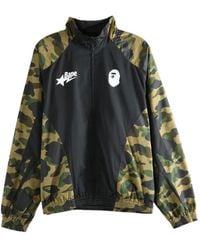 A Bathing Ape - Camouflage-Print Panelled Jacket - Lyst
