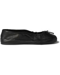 Miu Miu - Nappa Leather Ballerinas - Lyst