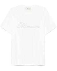Blumarine - T-Shirt À Logo Appliqué - Lyst