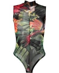 Philipp Plein - Body Sans Manches À Fleurs - Lyst