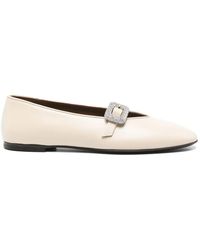 Giuseppe Zanotti - Crystal-Embellished Ballet Flats - Lyst
