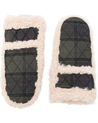 Barbour - Quilted Tartan Mittens - Lyst