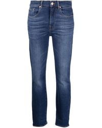 7 For All Mankind - Low-rise Skinny Jeans - Lyst
