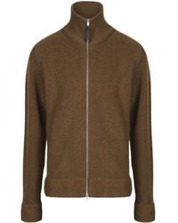 Maison Margiela - Ribbed-knit Zip-up Sweater - Lyst