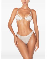 GOD SAVES QUEENS - Muse Cut-Out Ruched Bikini Top - Lyst