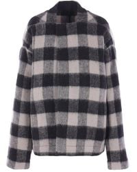 Rick Owens - Chaqueta de lana a cuadros - Lyst