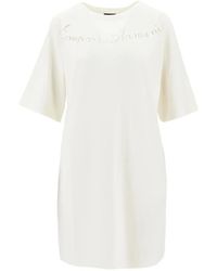 Emporio Armani - Round Neck Dress - Lyst