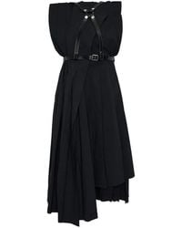 Junya Watanabe - Pleated Harness Midi Dress - Lyst