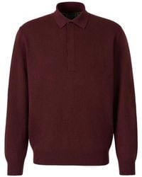 Canali - Long-Sleeve Polo Sweater - Lyst