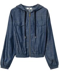 Twinset - Hooded Denim Jacket - Lyst