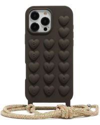 Bimba Y Lola - Heart-Embellished Iphone 16 Pro Max Phone Case - Lyst