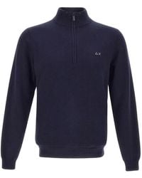 Sun 68 - Pull À Col Zippé - Lyst