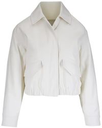 Vince - Cropped Jack Met Elastische Afwerking - Lyst