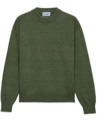 Prada - Re-Cashmere Triangle-Logo Crew-Neck Sweater - Lyst