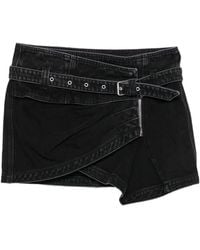 Isabel Marant - Siyen Belted Zip-Front Denim Skirt - Lyst