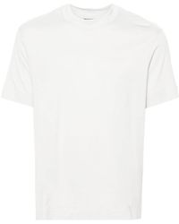 Emporio Armani - Rubberised-logo Cotton T-shirt - Lyst