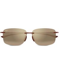 Maui Jim - Hema Rimless Rectangle Sunglasses - Lyst