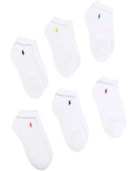 Polo Ralph Lauren - Embroidered Logo-Print Socks Set Of 6 - Lyst