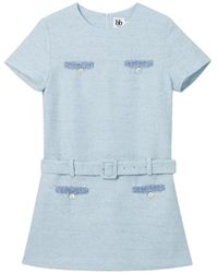 B+ AB - Robe Courte À Effet Usé - Lyst