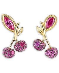 Anabela Chan - 18K Vermeil Cherry Sapphire And Ruby Earrings - Lyst