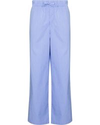 Tekla - Striped Drawstring Pajama Bottoms - Lyst
