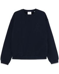 FRAME - Logo-Embroidered Sweatshirt - Lyst