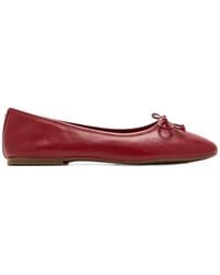 Sam Edelman - Alie Bow-Detail Leather Ballet Flats - Lyst