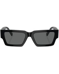 Versace - Medusa Head Rectangle-frame Sunglasses - Lyst