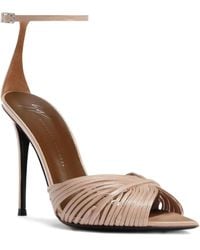 Giuseppe Zanotti - 105Mm Intriigo Leather Heeled Sandals - Lyst
