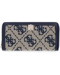 Guess - Audrey Monogram-Print Wallet - Lyst