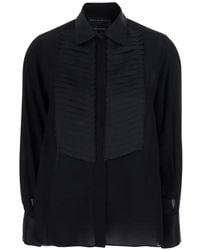 Antonelli - Pleated Bib-Front Shirt - Lyst