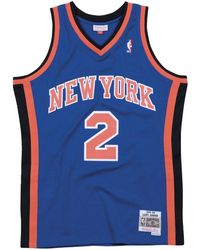 Mitchell & Ness - New York Knicks Road 1998-99 Larry Johnson Swingman Jersey - Lyst