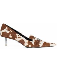 Gcds - Cow-Print Logo-Plaque Pumps - Lyst