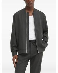 Les Deux - Zip-Up Bomber Jacket - Lyst