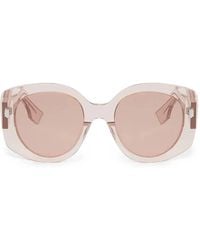 Fendi - Sonnenbrille Mit Eckigem Gestell - Lyst