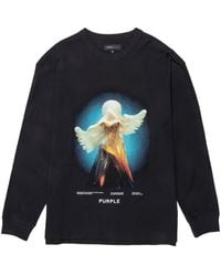 Purple Brand - Graphic-Print Long-Sleeve T-Shirt - Lyst