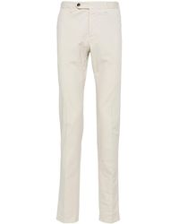 PT Torino - Stretch-cotton Twill Trousers - Lyst