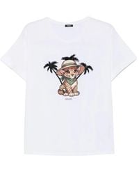 Liu Jo - T-Shirt With Print - Lyst