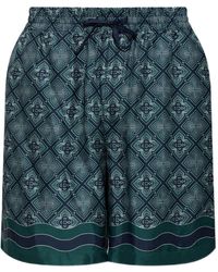 CASABLANCA - Radiating Monogram Silk Deck Shorts - Lyst