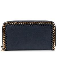 Stella McCartney - Chain-Detailed Leather Wallet - Lyst