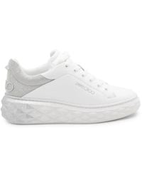 Jimmy Choo - Diamond Maxi Glitter-Detail Sneakers - Lyst