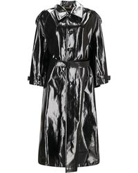 Saint Laurent - Trenchcoat mit Gürtel - Lyst
