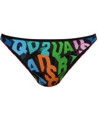 DSquared² - Bikinislip Met Logoprint - Lyst