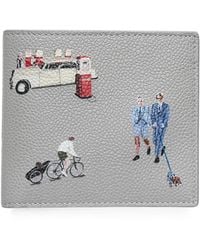 Thom Browne - Printed Pebbled-Leather Wallet - Lyst