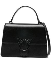 Pinko - Love One Logo-Plaque Tote Bag - Lyst